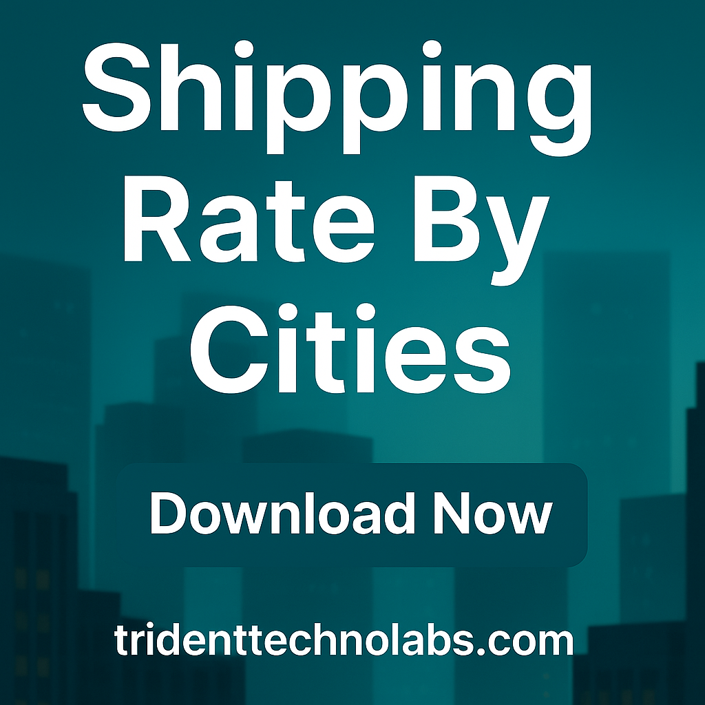 Shipping Rate By Cities